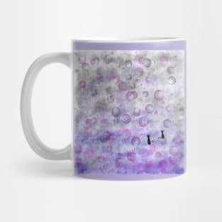 Wall of purple bubbles Mug